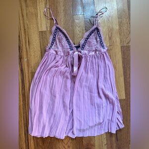 VICTORIA SECRET PLEATED BABYDOLL SLIP DRESS